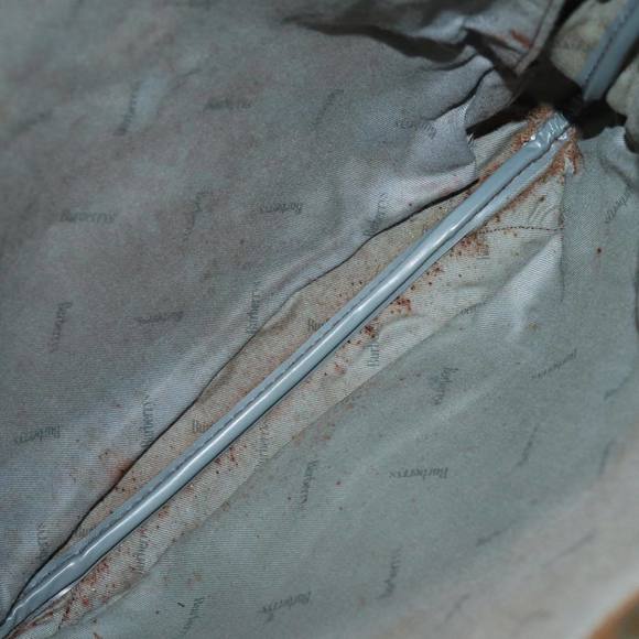 Burberrys Tote Bag PVC Leather Gray Auth bs14278 - Picture 11 of 16